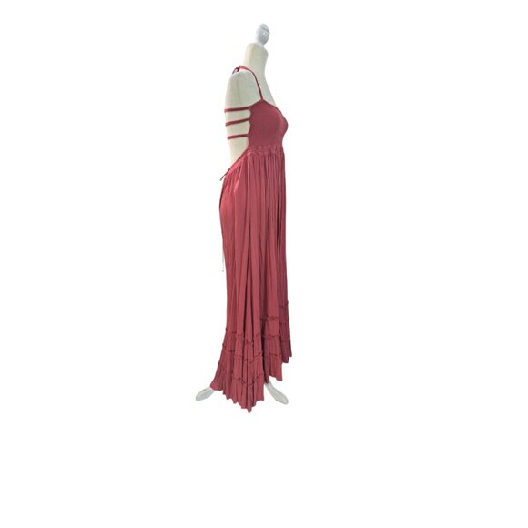 Free People Brick Red Endless Summer Extratropical Maxi Strappy Back Boho XS - Picture 5 of 9
